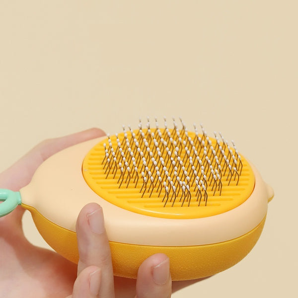 Self-Cleaning Pet Brush – Easy Hair Removal for Cats & Dogs
