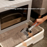 Fully Closed Top Entry Odor Proof Cat Litter Basin