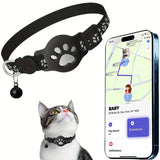 Creative Cartoon Printed Pet Cat Locator Collar